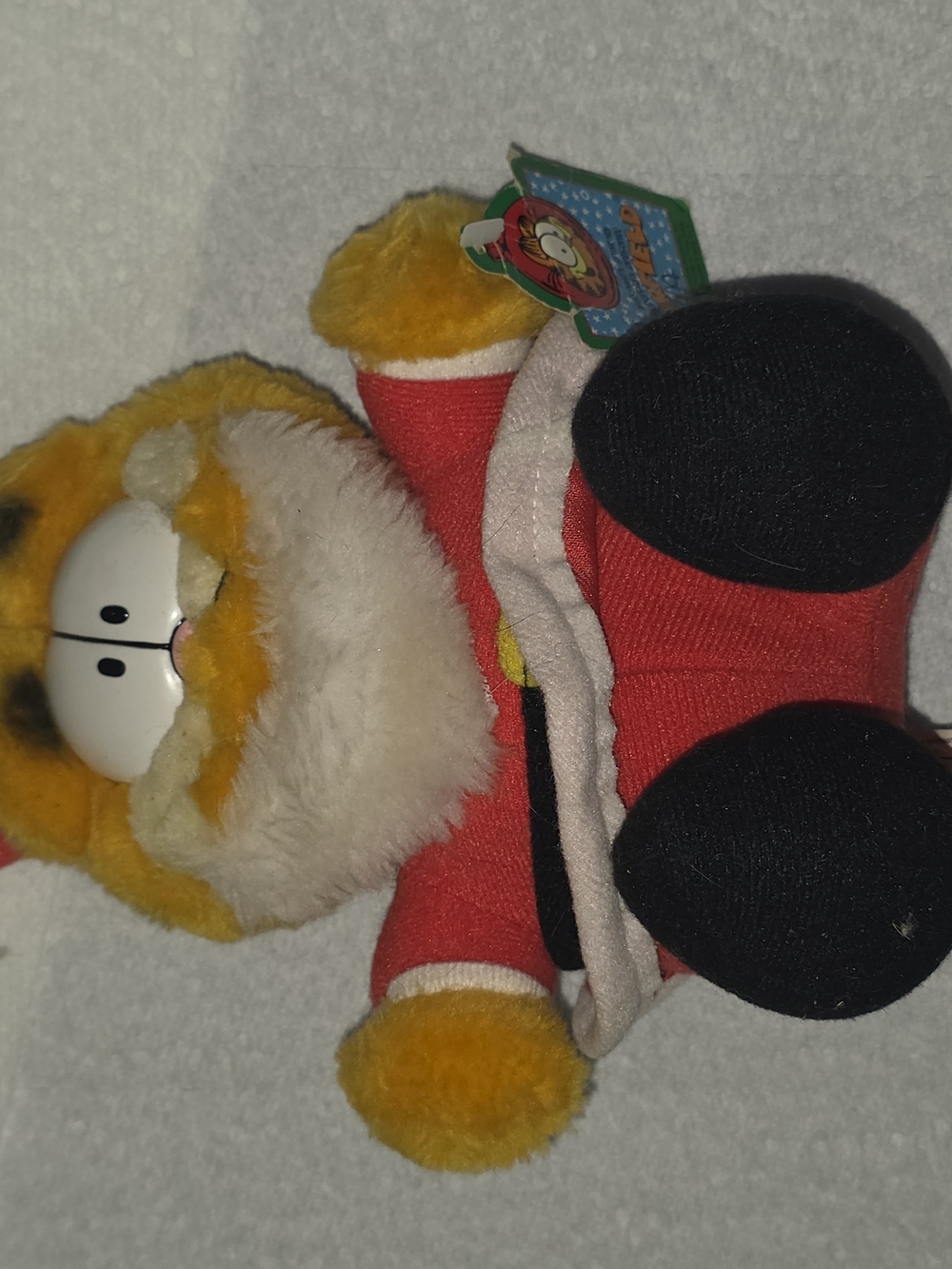 This rare vintage Garfield Santa plush toy from McDonald's.